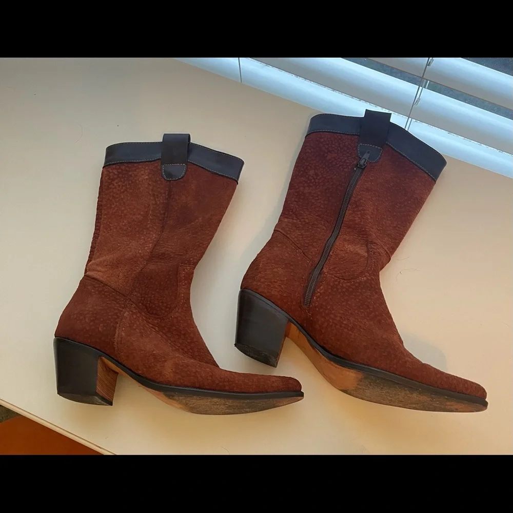 Cowboy Boots From Argentina with Suede/Leather - Picture 5 of 9